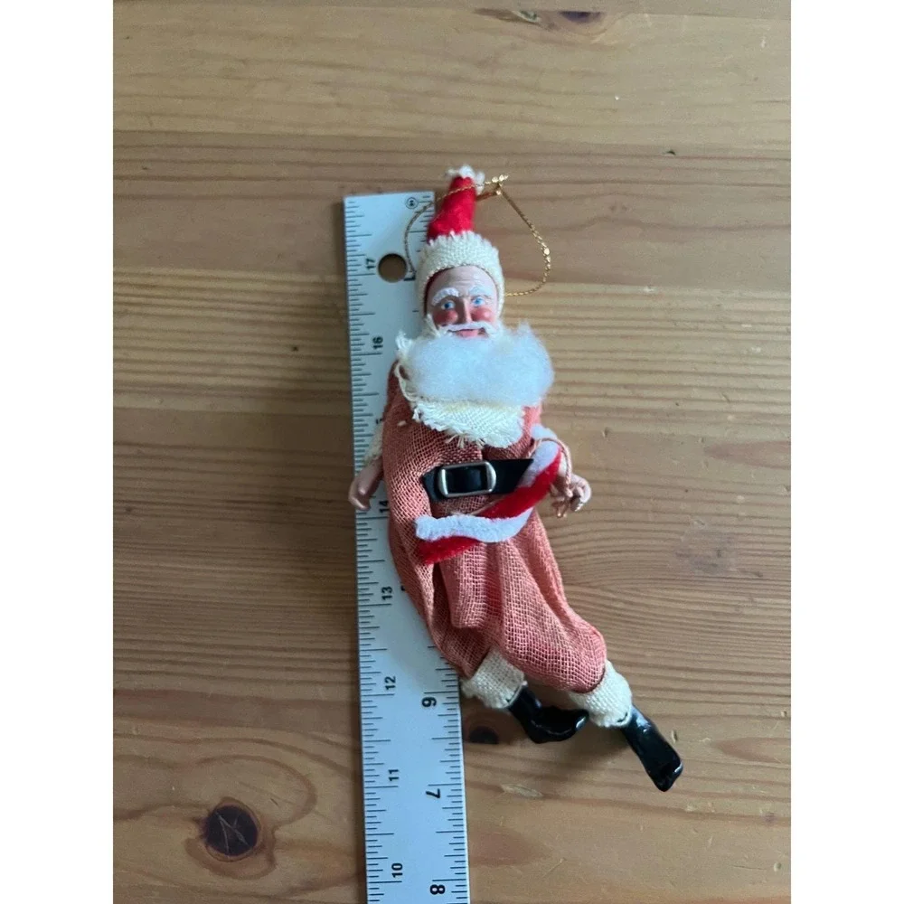 Handmade Vintage Whimsical Santa Claus Christmas Ornament 7